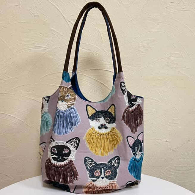 Kari Ishikawa | we are cats | cotton printed sheeting 純棉