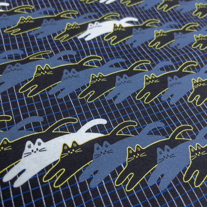 nora. | disco cat 電子貓貓 | cotton printed sheeting 純棉