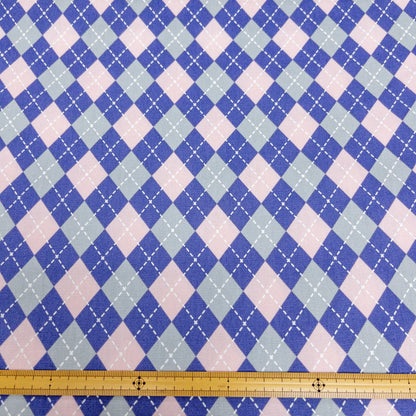 Japan | argyle pattern 菱形拼格 | cotton printed oxford 純棉