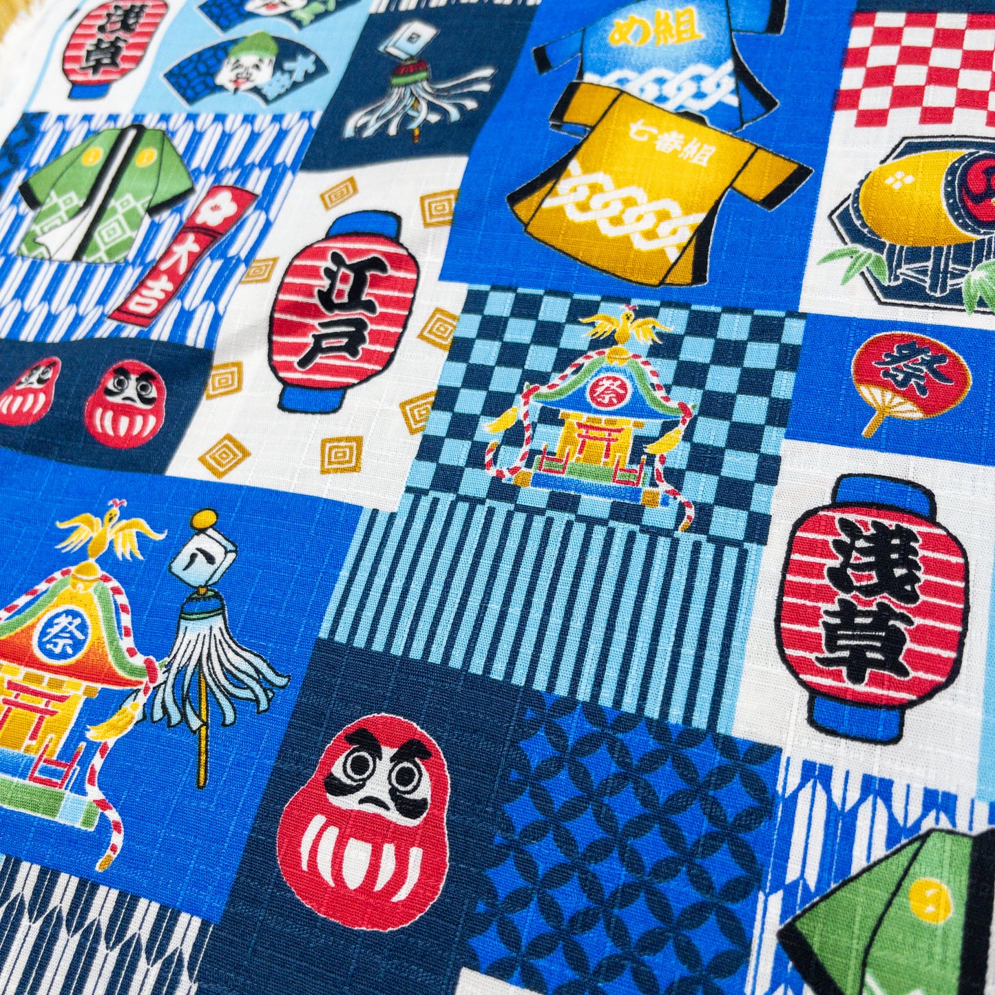 Japan | asakusa festival 淺草祭典 | cotton printed dobby 竹節純棉