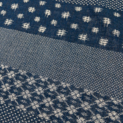 Kobayashi | 藍色和風間紋 | cotton double weave jacquard 純棉雙面提花