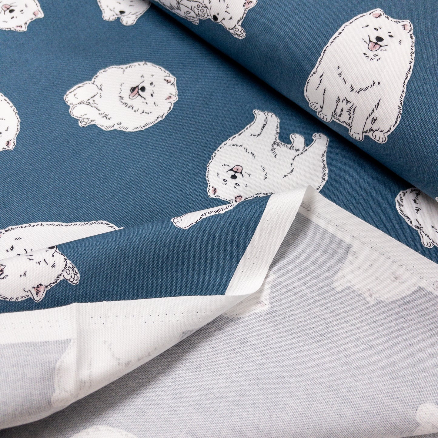 Japan | Samoyed 西摩狗狗 | cotton printed oxford 純棉