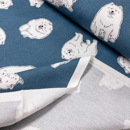 Japan | Samoyed 西摩狗狗 | cotton printed oxford 純棉