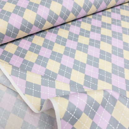 Japan | argyle pattern 菱形拼格 | cotton printed oxford 純棉