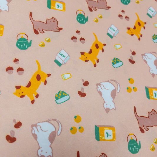 Korea | 牛奶貓貓 | waterproof fabric 防水布