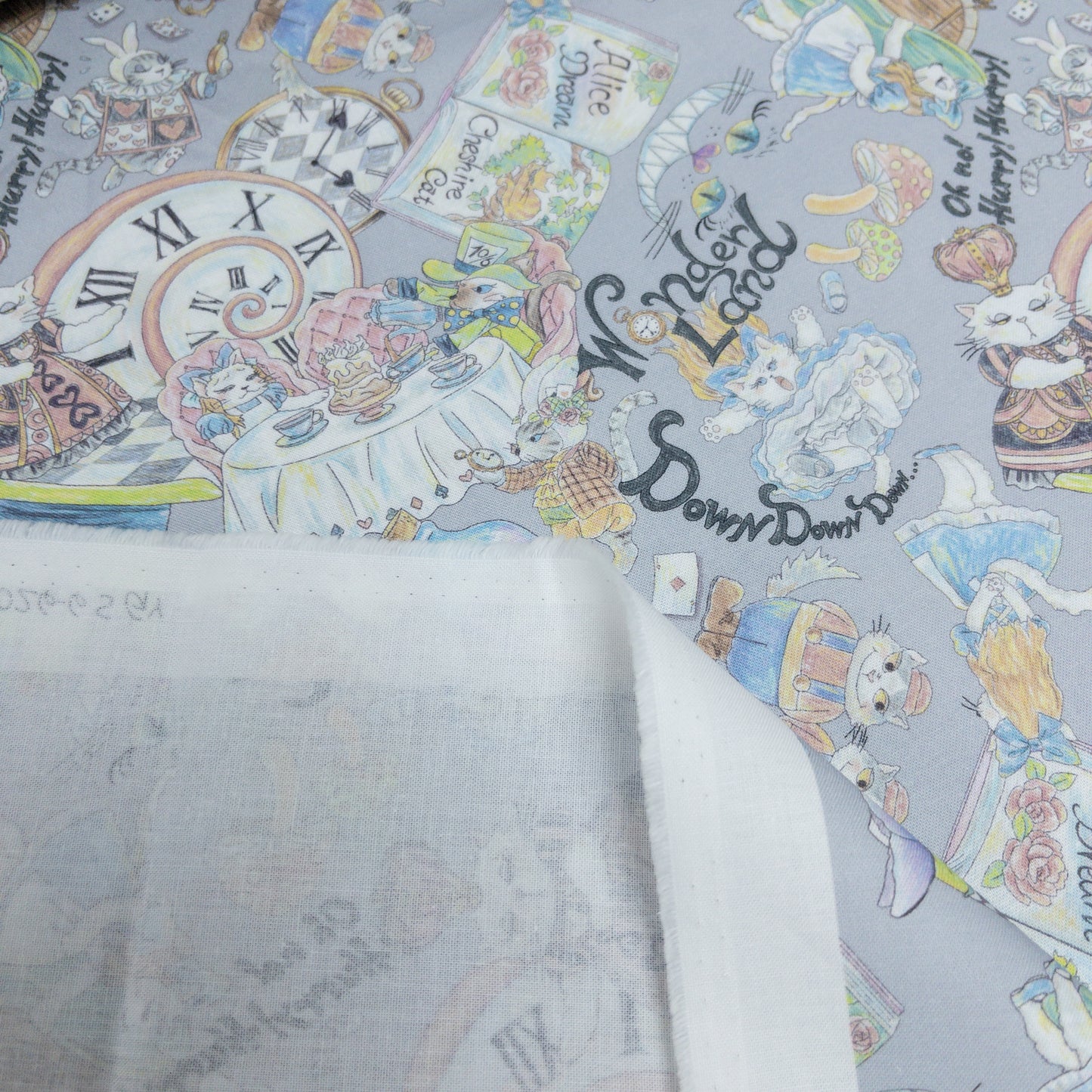 Japan | 『Hoyoka』Alice in Nyanderland Cats 愛麗絲貓貓 | cotton printed sheeting 純棉