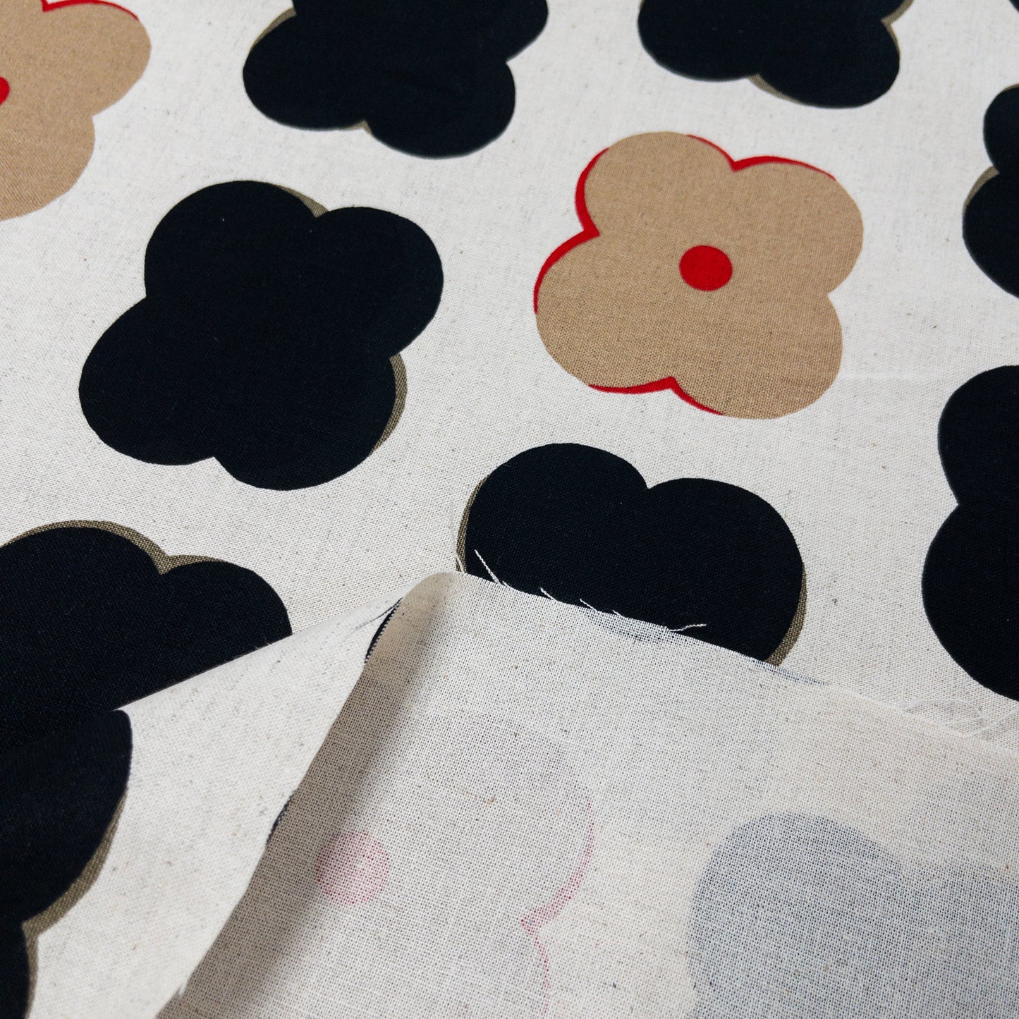 Kobayashi | cute flowers 可愛花形圖案 | cotton linen 棉麻