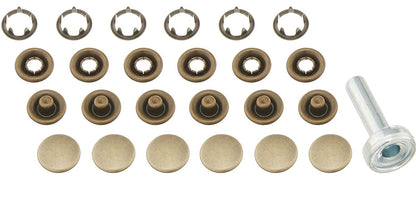 Clover capped prong snap button 12mm 6pcs with tools 有蓋面五爪扣+打鈕工具 12mm 6對