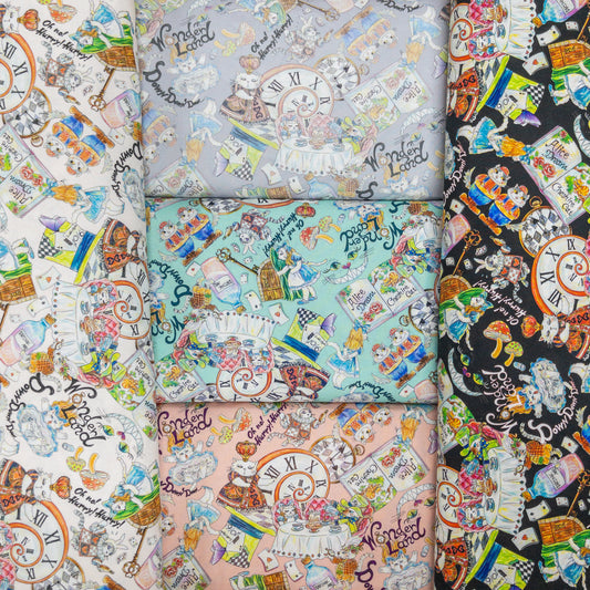 Japan | 『Hoyoka』Alice in Nyanderland Cats 愛麗絲貓貓 | cotton printed sheeting 純棉