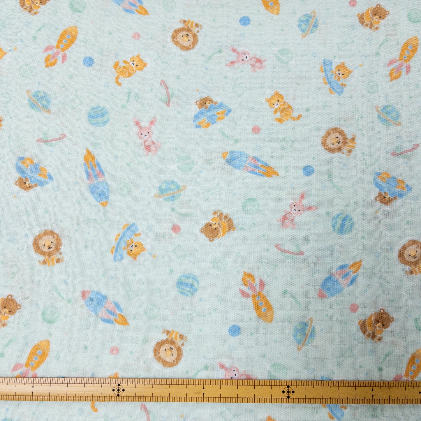 Japan | animals in space 星球動物 | cotton double gauze 二重紗
