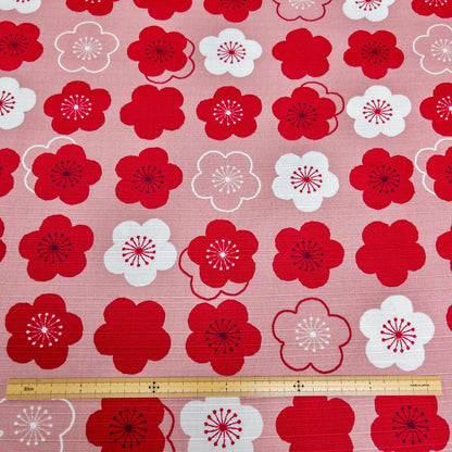 Japan | sakura 櫻花 | cotton printed shantung 竹節棉