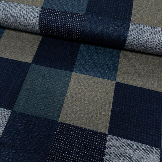 Kobayashi | japanese-style checkered quilting 和風拼格 | cotton printed dobby 純棉竹節