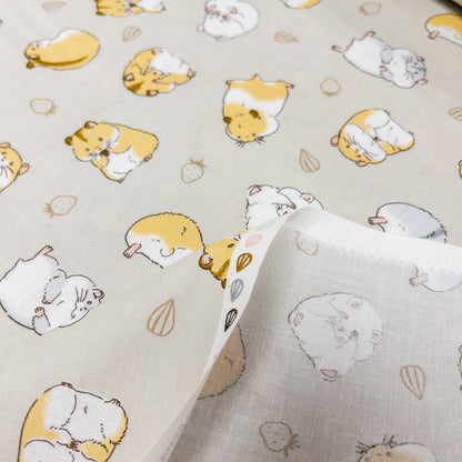Japan | hamsters 倉鼠日常 | cotton printed sheeting 純棉
