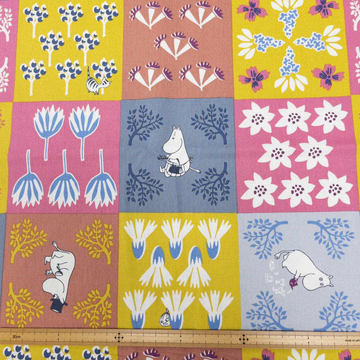 Japan | Moomin 姆明拼格 | cotton printed oxford 純棉