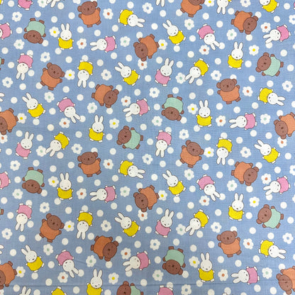 Japan | miffy & flowers | cotton printed sheeting 純棉