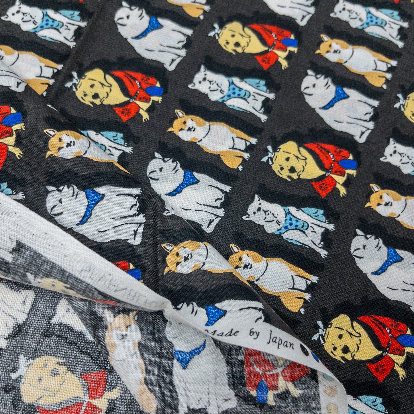Japan | dogs everywhere 狗狗排排企 | cotton printed sheeting 純棉