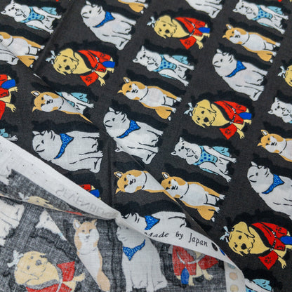 Japan | dogs everywhere 狗狗排排企 | cotton printed sheeting 純棉