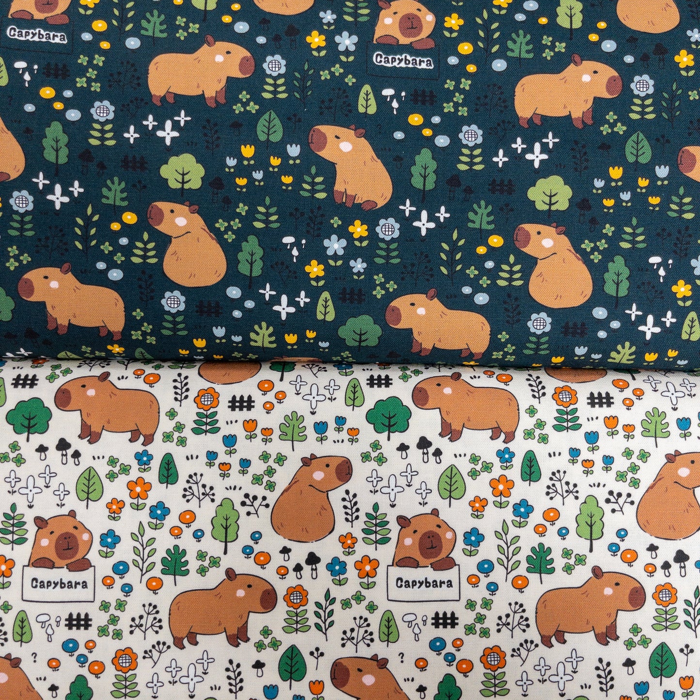 Taiwan | 水豚森林 capybara | cotton printed oxford 純棉