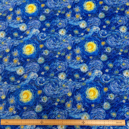 Taiwan | art 名畫風格星夜 | cotton printed oxford 純棉