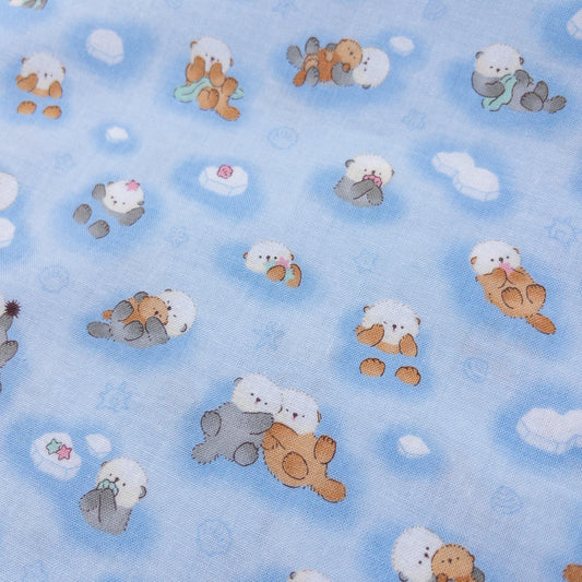 Japan | otter 水獺 | cotton printed sheeting 純棉