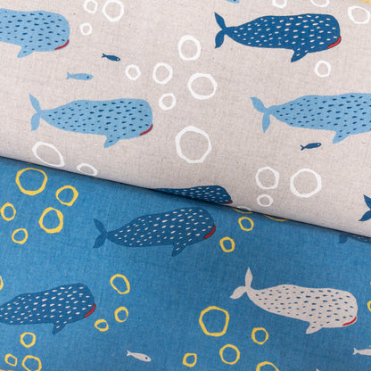 Japan | bubbles whale 泡泡鯨鯊 | cotton linen 棉麻