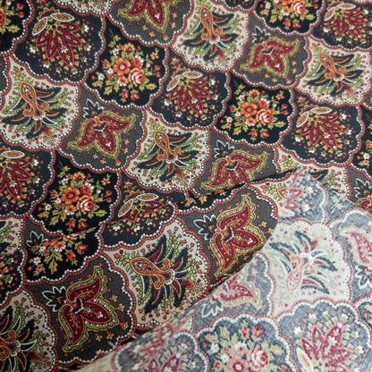 Japan | 宮廷浮雕之花 Palace Relief | cotton printed sheeting 純棉