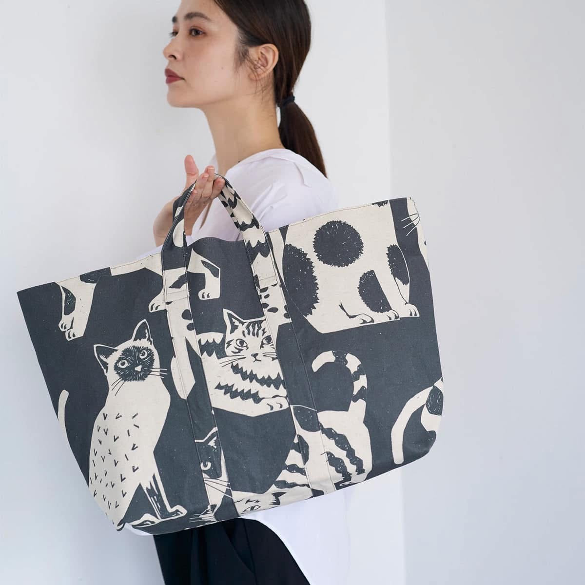 echino | NekoNoe Cat Cat 大貓 | cotton linen 棉麻