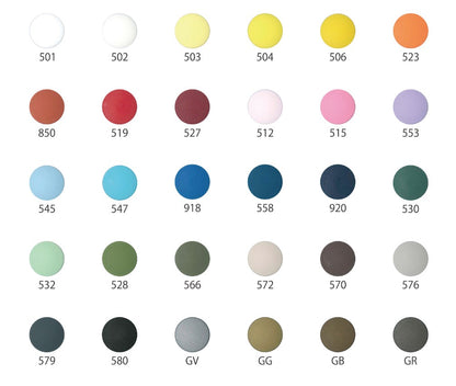 solid color rubber snap press machine button 30 colors 13mm - 12 pairs 純色機用膠啪鈕 30色 13mm - 12對 (需使用打鈕機)