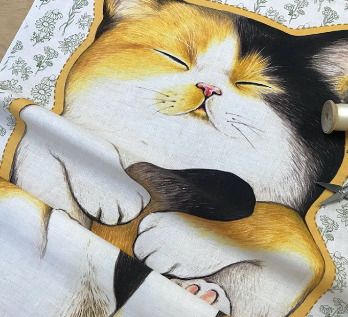 Unclecat 貓叔叔 | 睡覺三色貓 cat panel 定位布