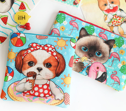 Unclecat 貓叔叔 | Pool Party Bricks Version | cotton linen 棉麻