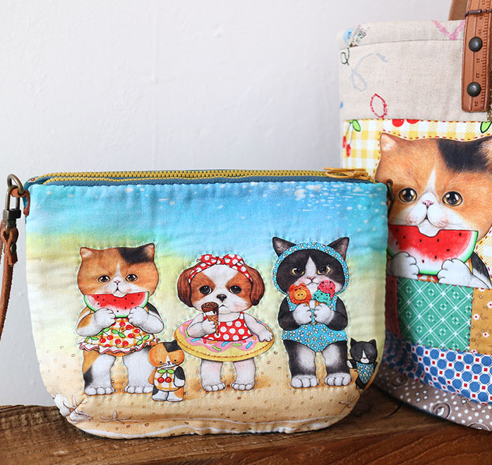 Unclecat 貓叔叔 | Pool Party Bricks Version | cotton linen 棉麻