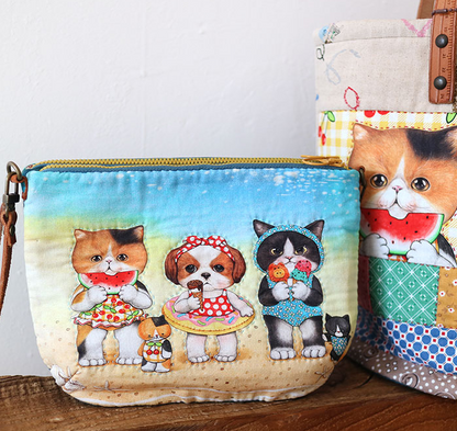 Unclecat 貓叔叔 | Pool Party Bricks Version | cotton linen 棉麻