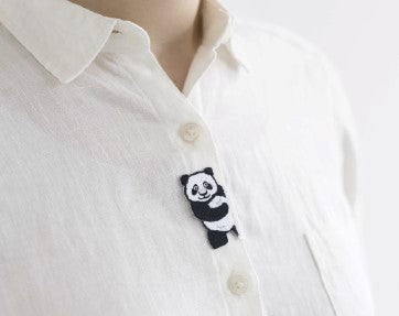 Kokka | hyokkori animal tag wappen 雙面動物直向 | embroidery patch 刺繡章