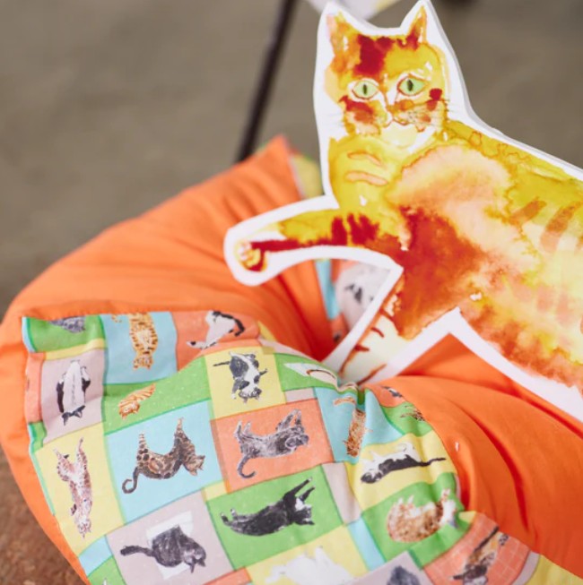 Paper message | cat house 貓貓小部屋 | cotton printed sheeting 純棉