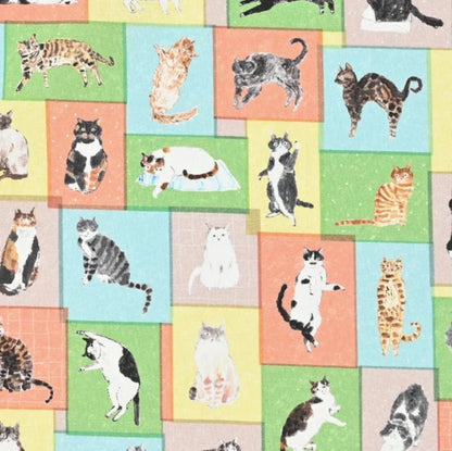 Paper message | cat house 貓貓小部屋 | cotton printed sheeting 純棉