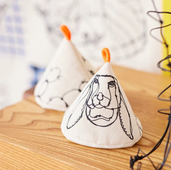 ＋HAyU fabric | ANIMALS | cotton linen printed canvas 棉麻 (110x98cm)