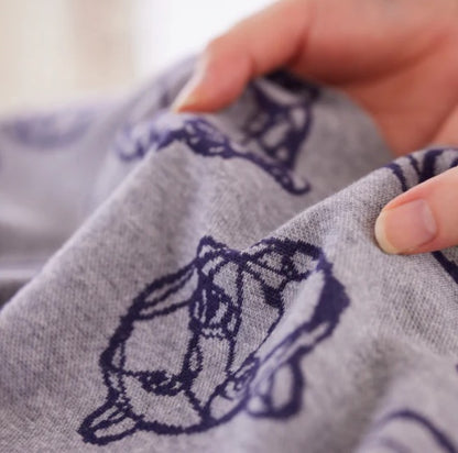 +HAyU fabric | BEAR | cotton knit jacquard 純棉針織提花