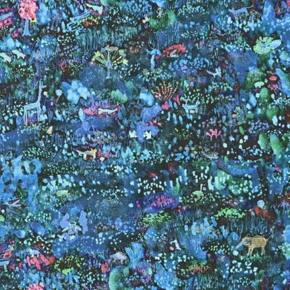 Paper message | zoo night 動物園夜 | cotton printed sheeting 純棉