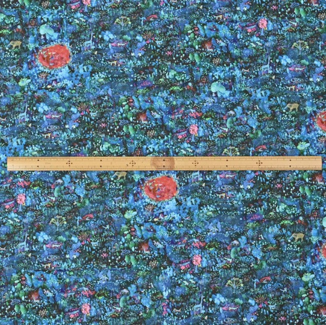 Paper message | zoo night 動物園夜 | cotton printed sheeting 純棉