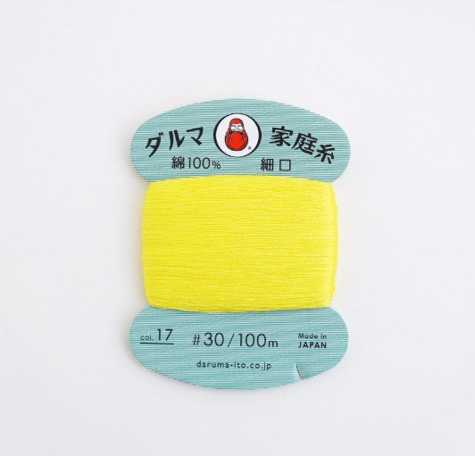 DARUMA | cotton home thread #30 100m Daruma 純棉細線 手縫線 100米 -  56 colors