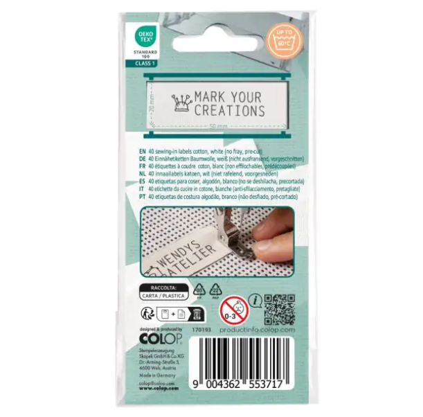 Craft Labeler Labels Cotton 自製布標 純棉手作工藝標籤 - 40pcs