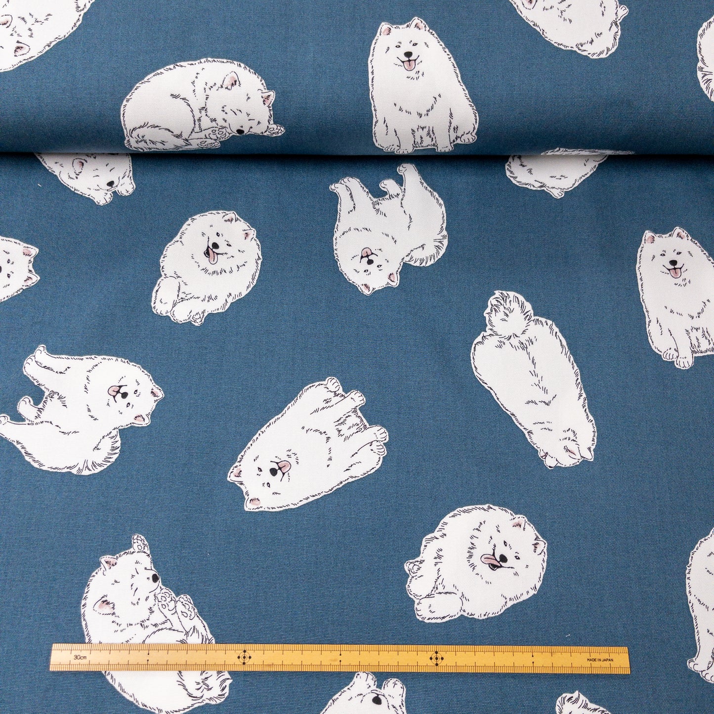 Japan | Samoyed 西摩狗狗 | cotton printed oxford 純棉