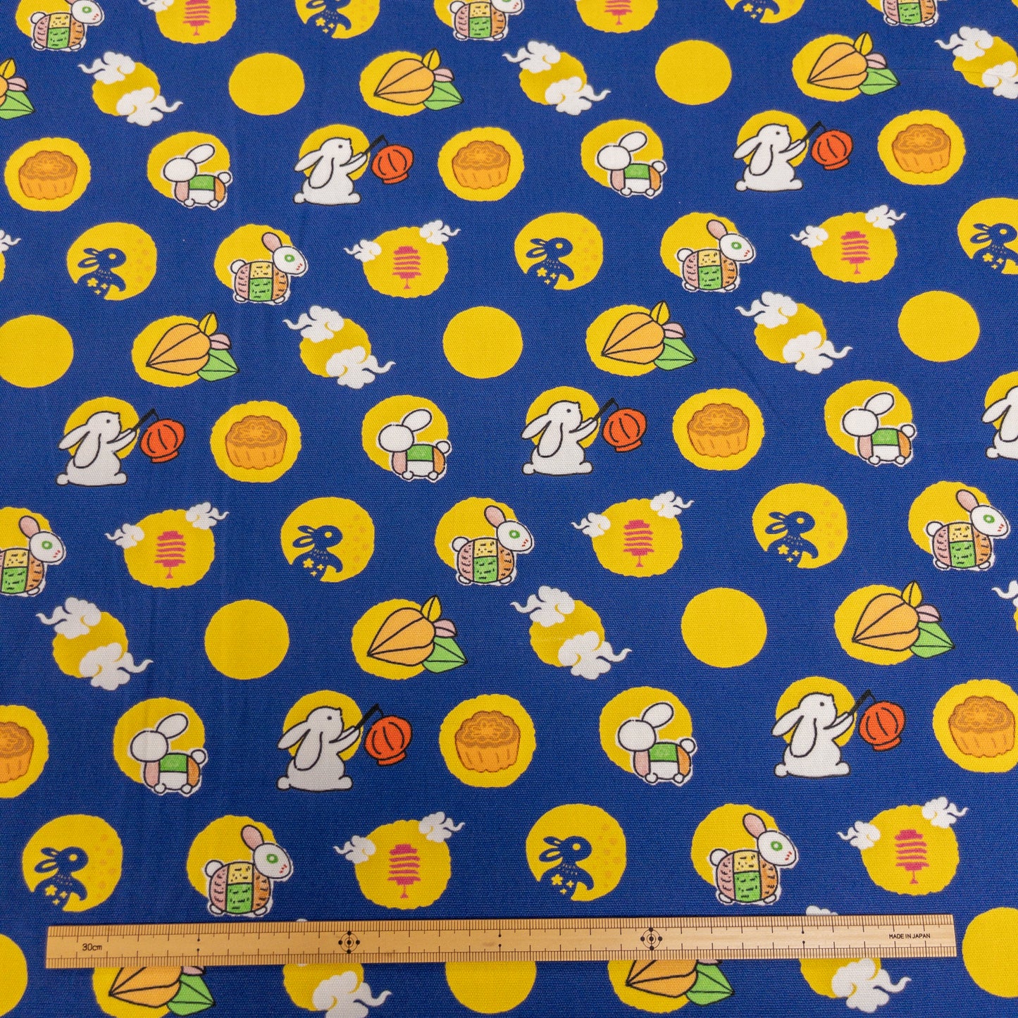 【K‧T FABRIC】中秋月兔 mid-autumn moon rabbit cotton printed oxford 純棉