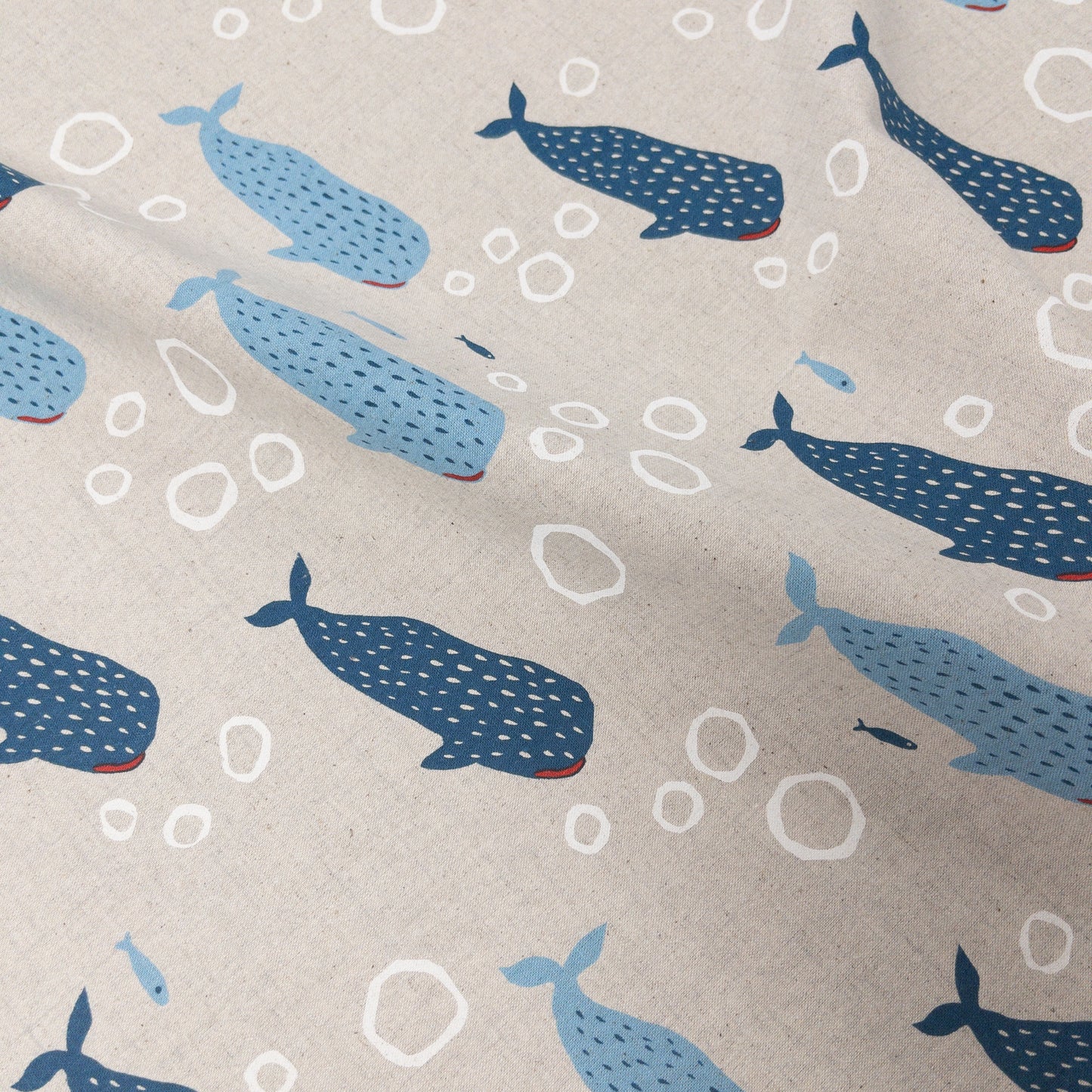 Japan | bubbles whale 泡泡鯨鯊 | cotton linen 棉麻