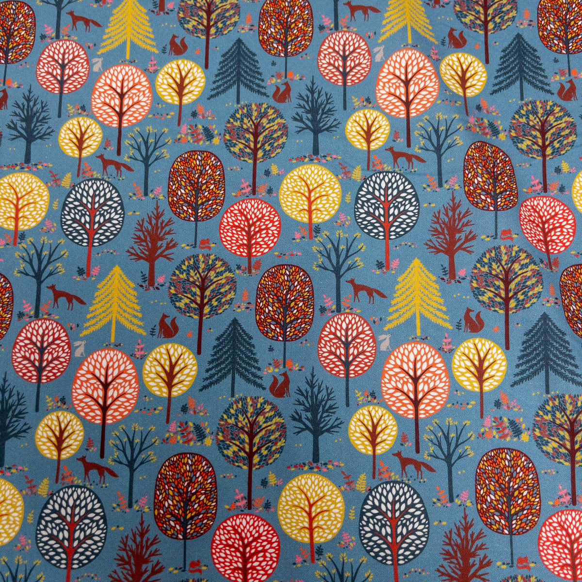 USA | New Forest 抽象森林 | OEKO-TEX® Standard 100 cotton printed sheeting 純棉
