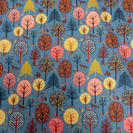 USA | New Forest 抽象森林 | OEKO-TEX® Standard 100 cotton printed sheeting 純棉