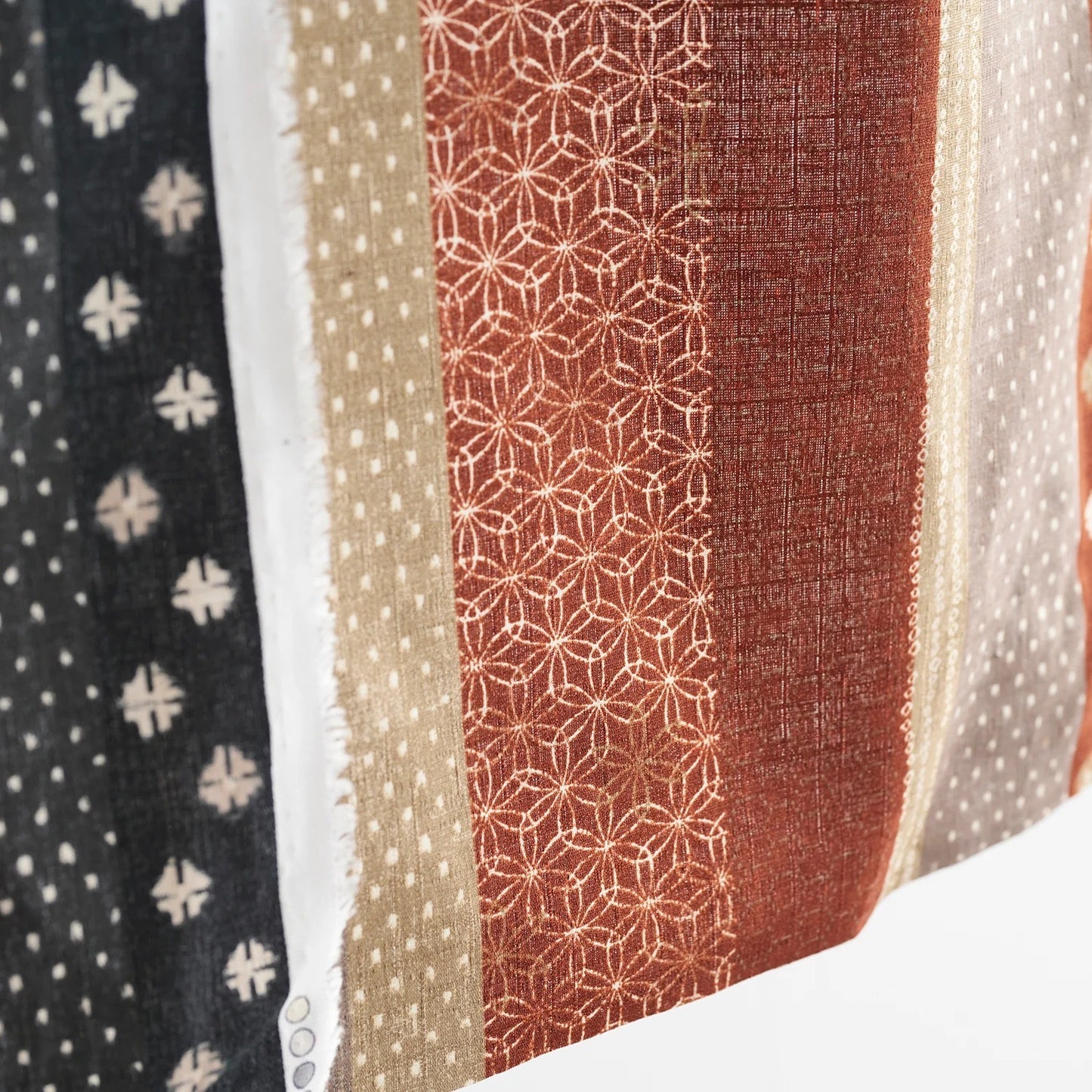 Japan | 和風間條拼布風格 | cotton printed dobby 竹節棉