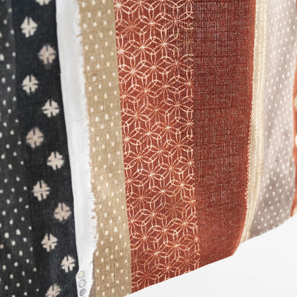 Japan | 和風間條拼布風格 | cotton printed dobby 竹節棉