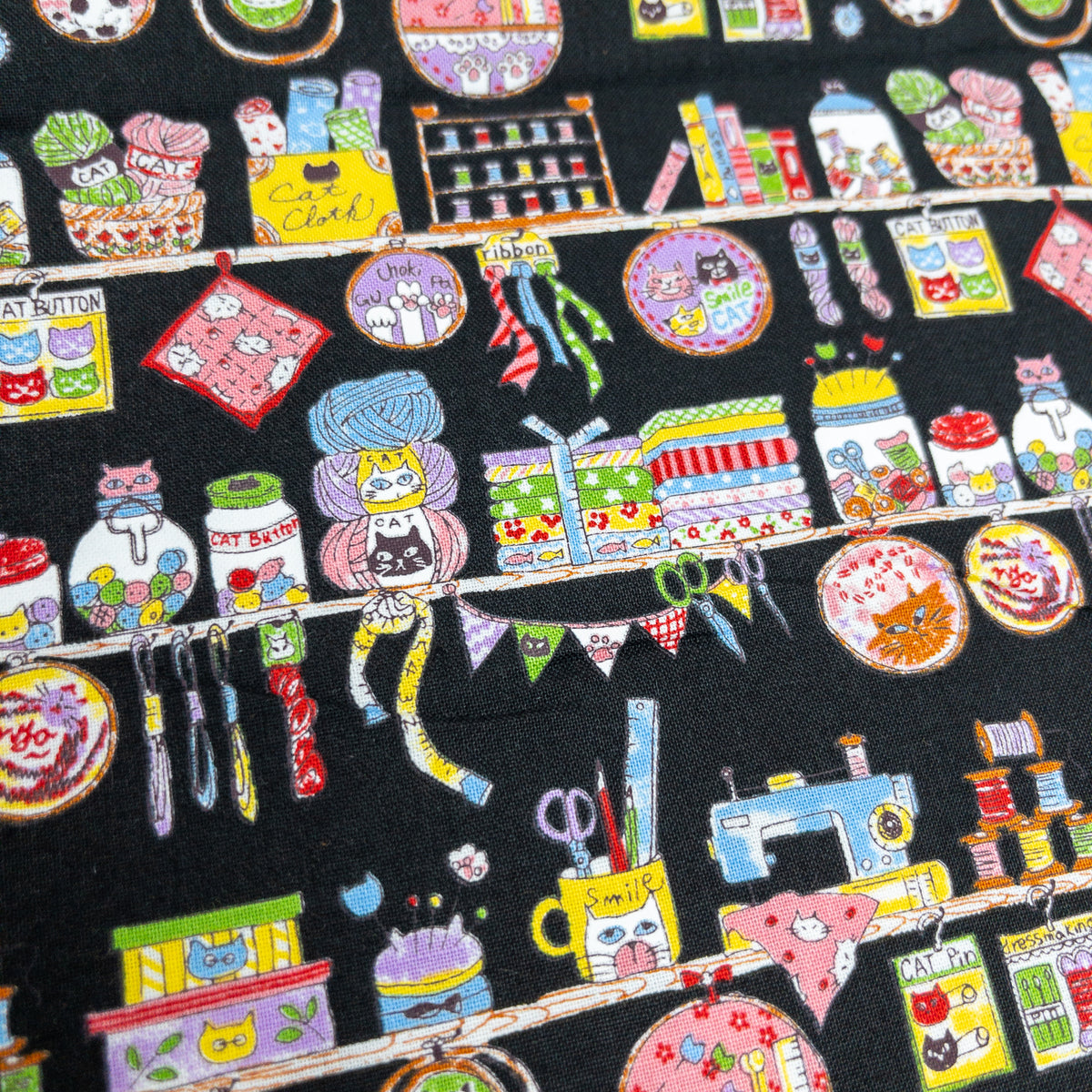 Japan | cat sewing workshop 貓貓車縫工作室 | cotton printed sheeting 純棉