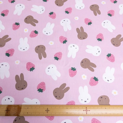 Japan | miffy & strawberry | cotton printed Oxford 純棉